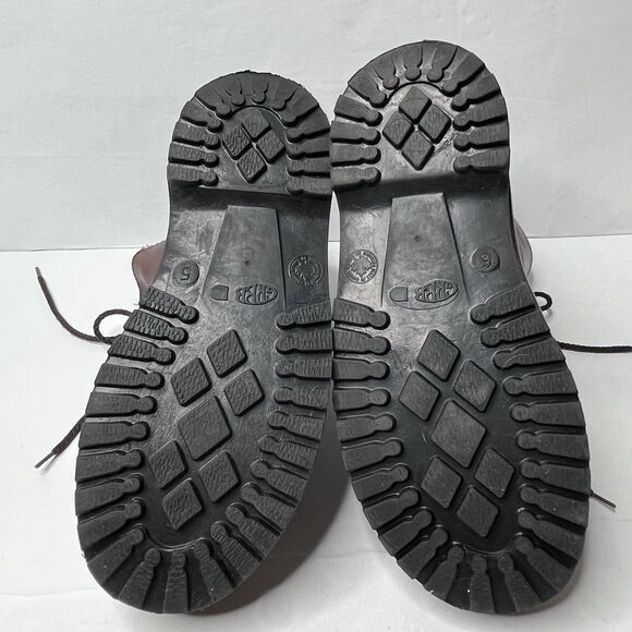 Vintage Greb Canadian Made Brown Leather Duck Work Boots Mens Size 8 - Picture 11 of 12